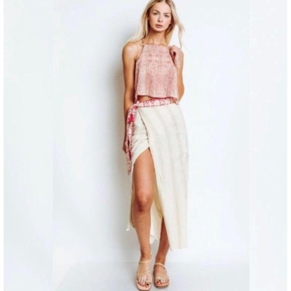 Free People Dresses & Skirts - Free People Wrapped Around You Skirt Halter Set S